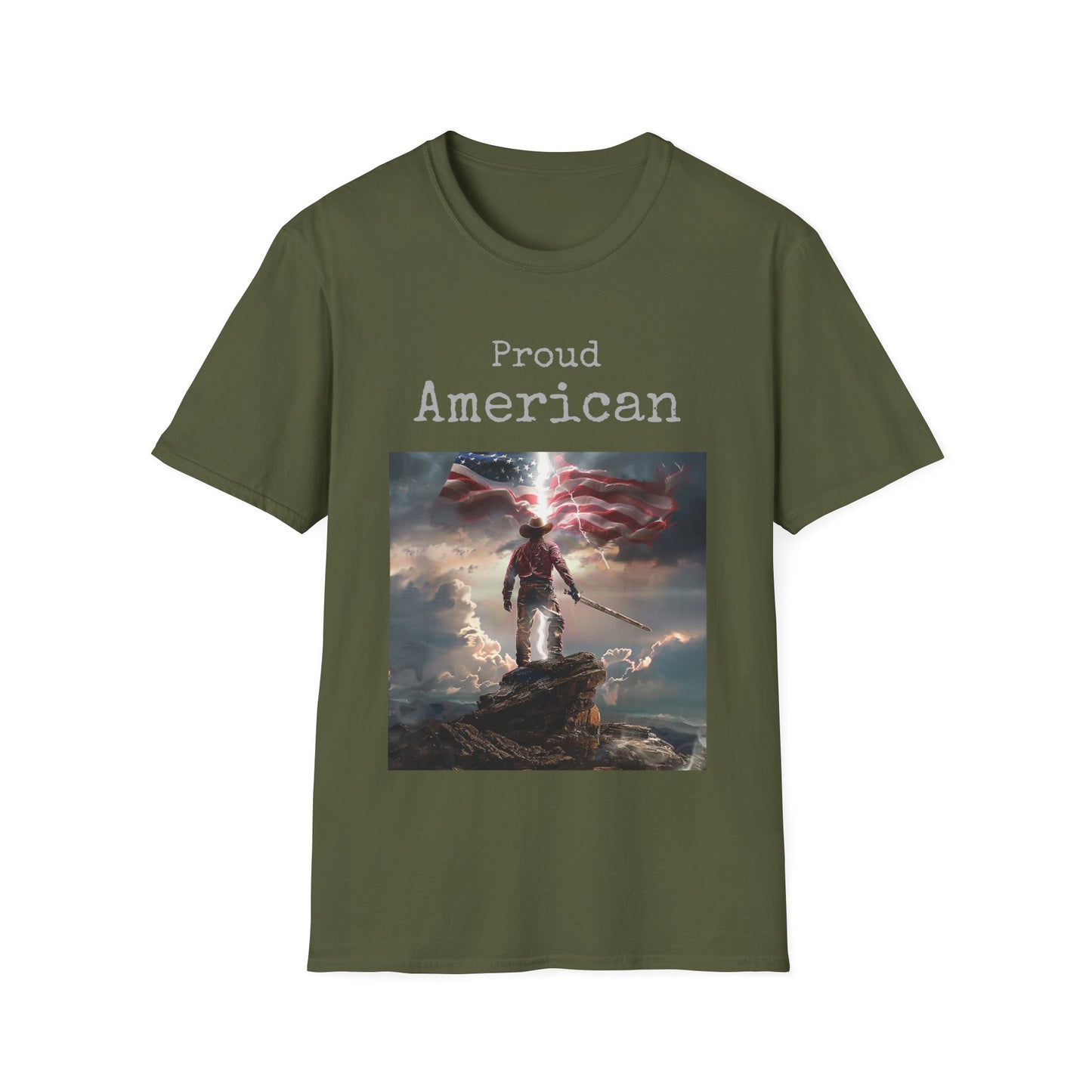 Unisex Softstyle T-Shirt Proud American