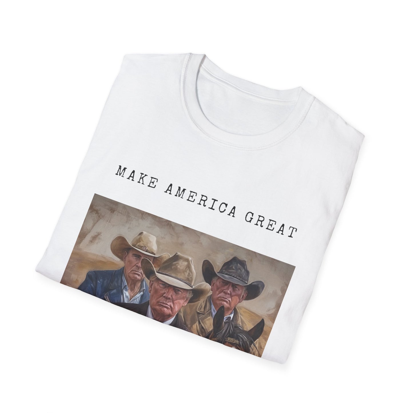 Unisex Softstyle T-Shirt Cowboys for Trump