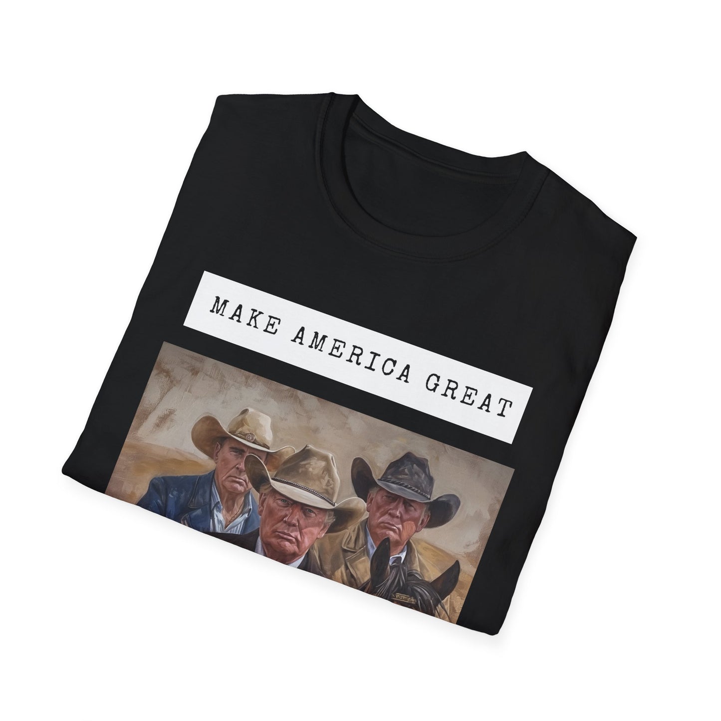 Unisex Softstyle T-Shirt Cowboys for Trump