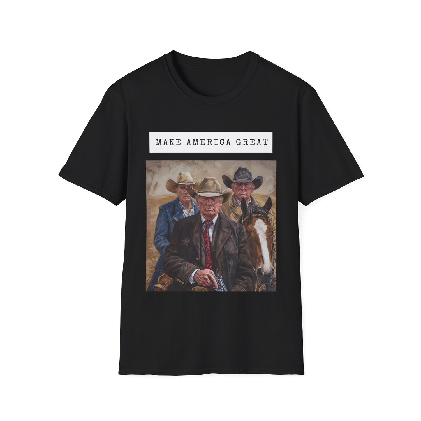 Unisex Softstyle T-Shirt Cowboys for Trump