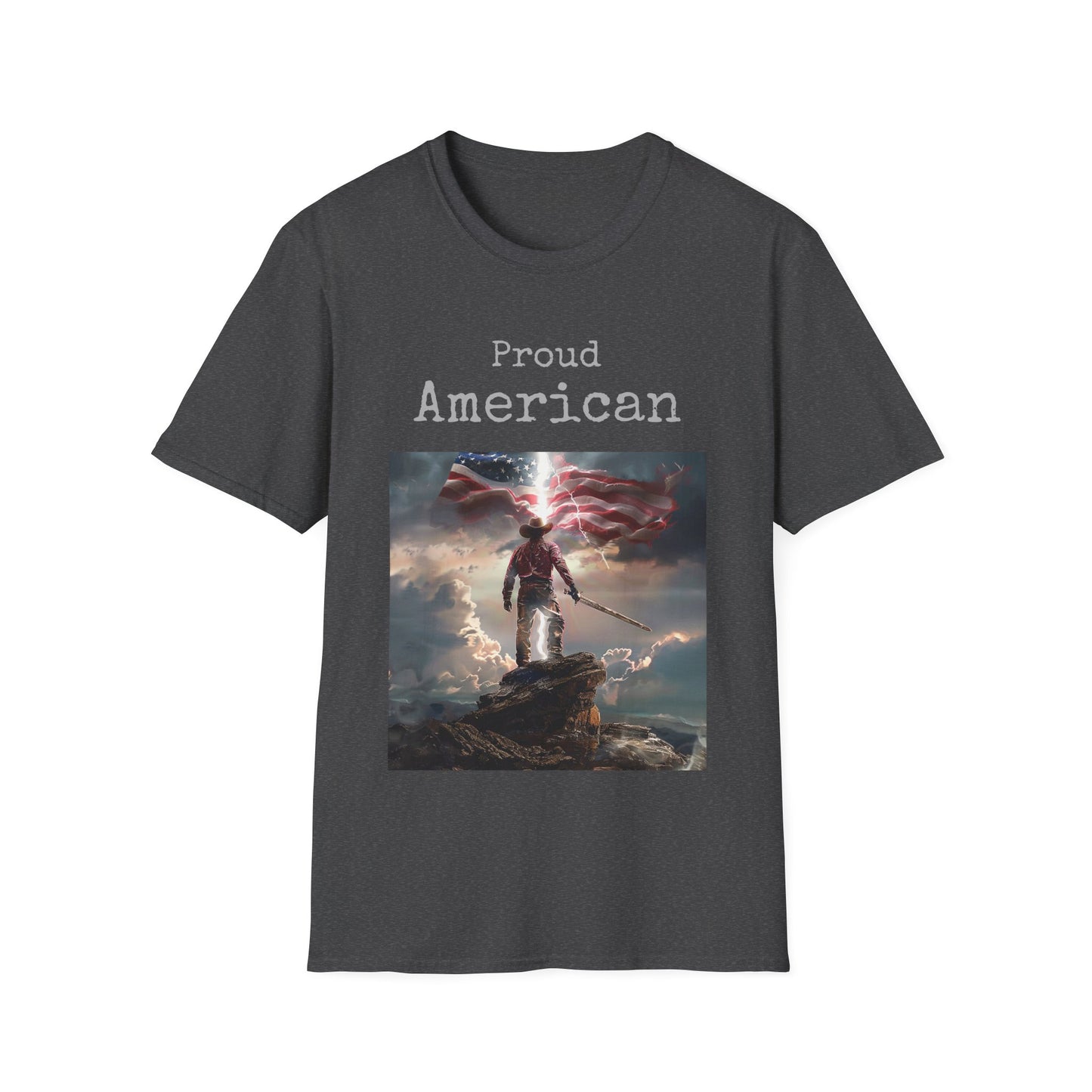 Unisex Softstyle T-Shirt Proud American