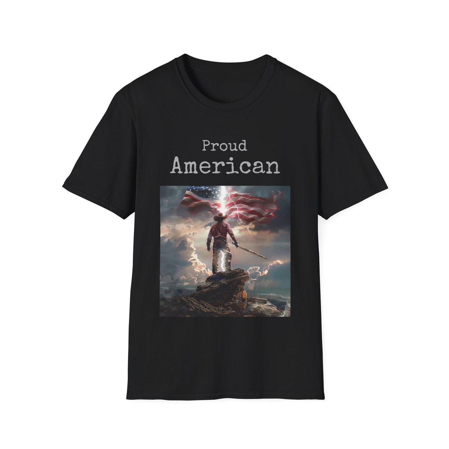 Unisex Softstyle T-Shirt Proud American