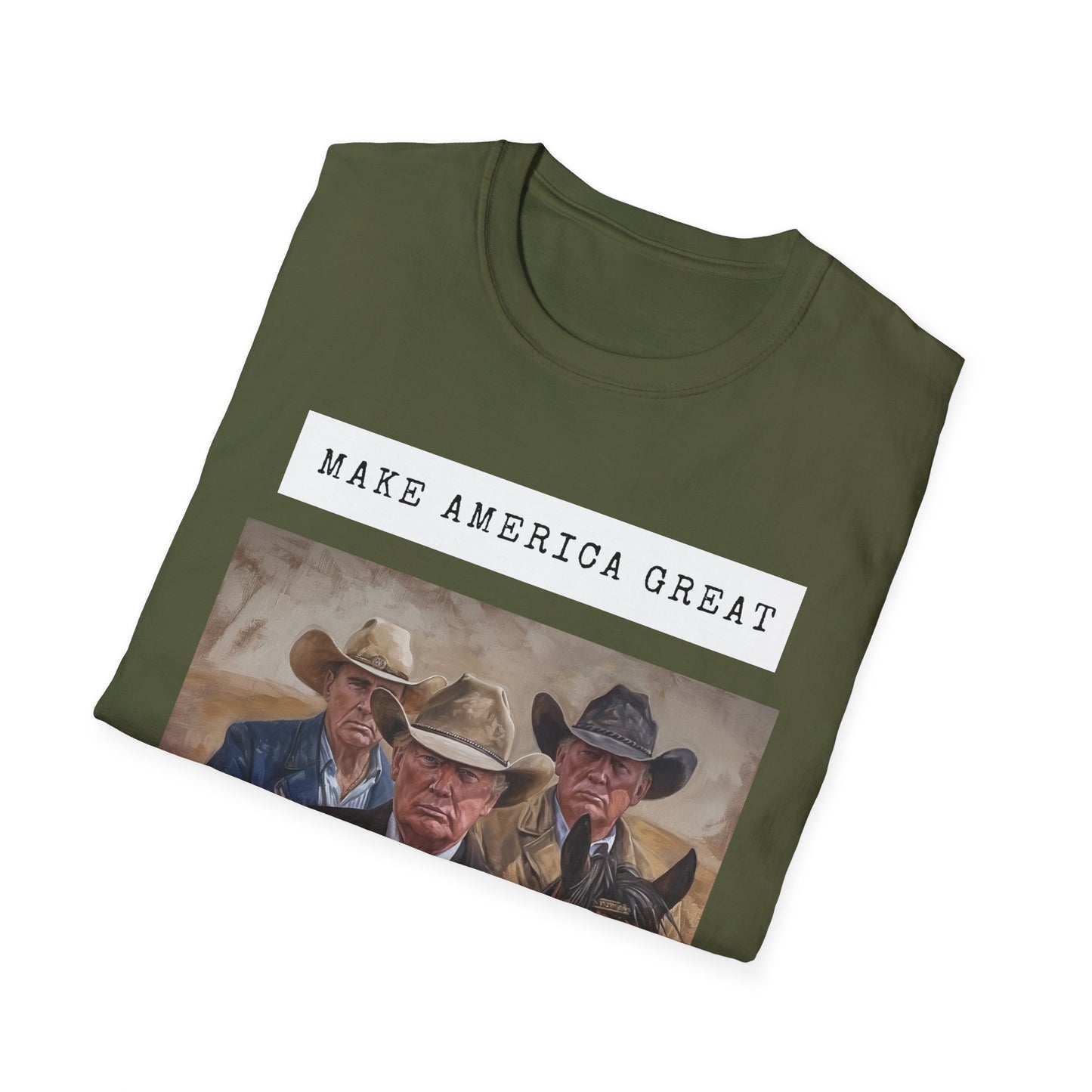 Unisex Softstyle T-Shirt Cowboys for Trump