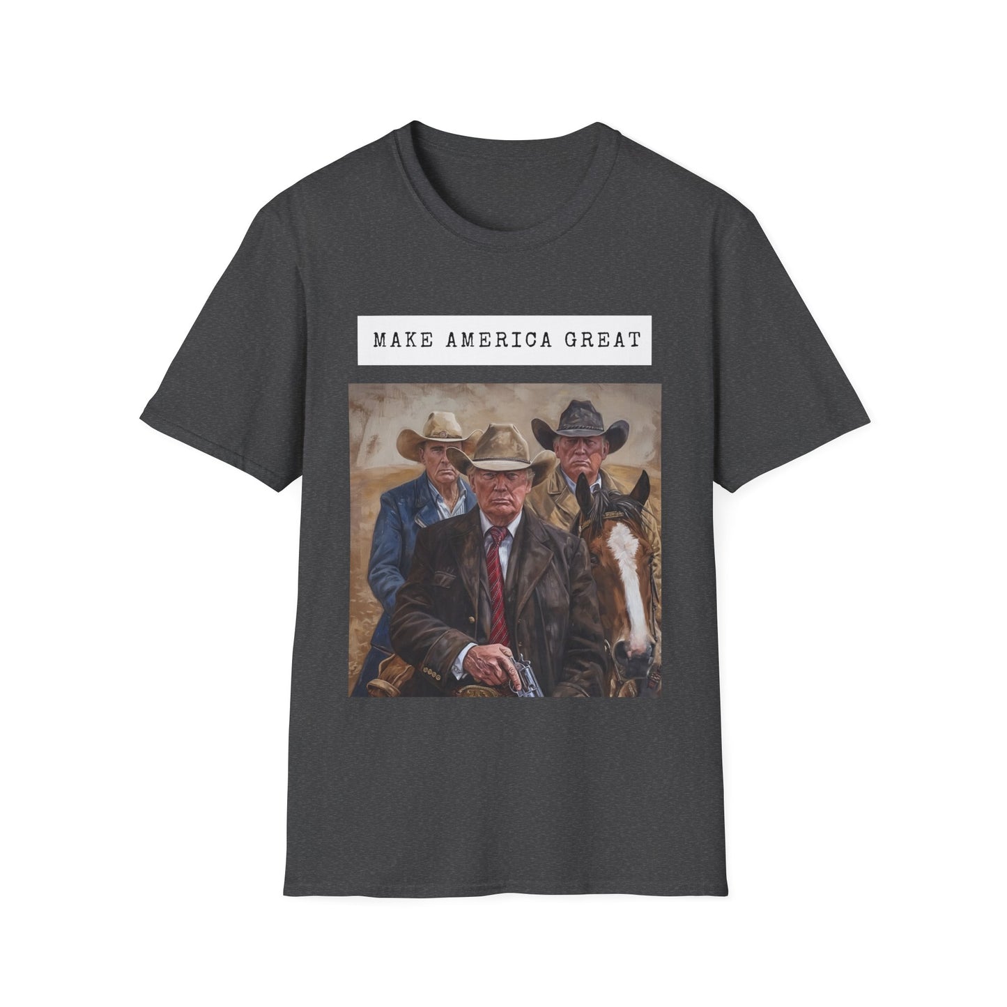 Unisex Softstyle T-Shirt Cowboys for Trump