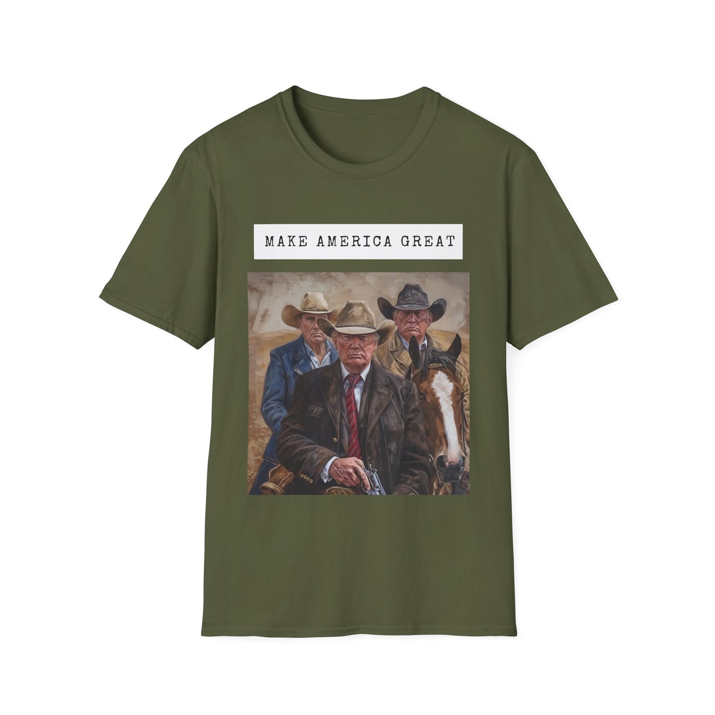 Unisex Softstyle T-Shirt Cowboys for Trump